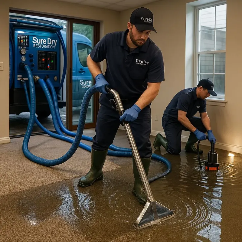 Water Extraction and Removal process in Newtown Grant, PA